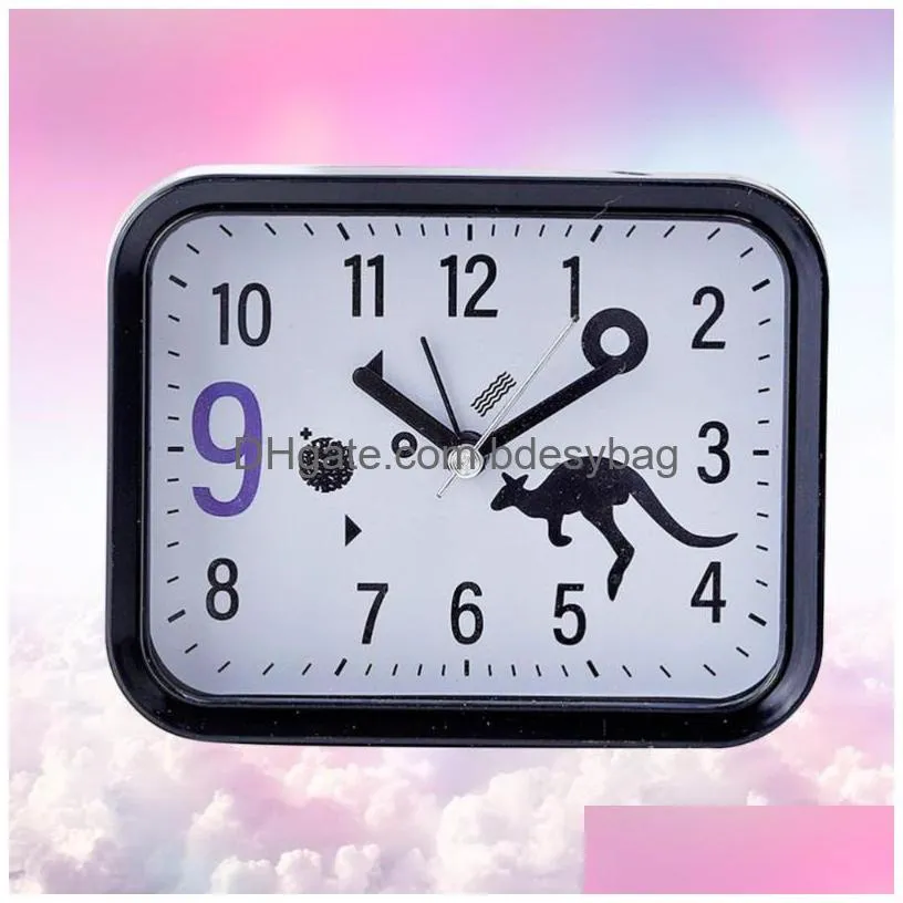 desk table clocks 1pc square shape alarm clock creative tabletop decor multipurpose time display simple clo