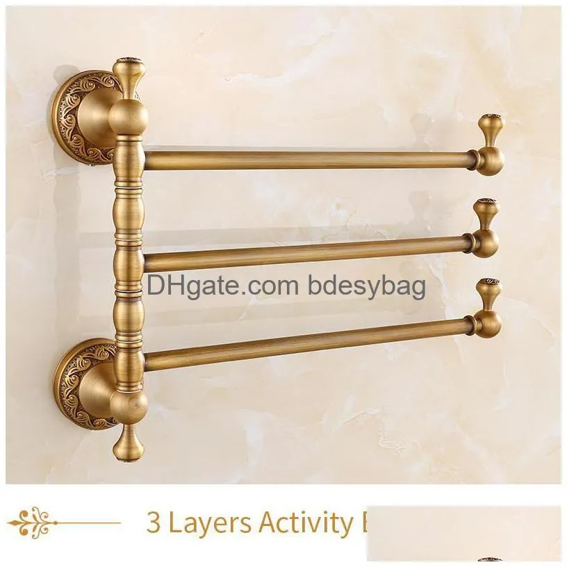 towel racks vidric 34 tiers bars antique brass holder bath rack active rails pants hanger bathroom accessories wall shelf