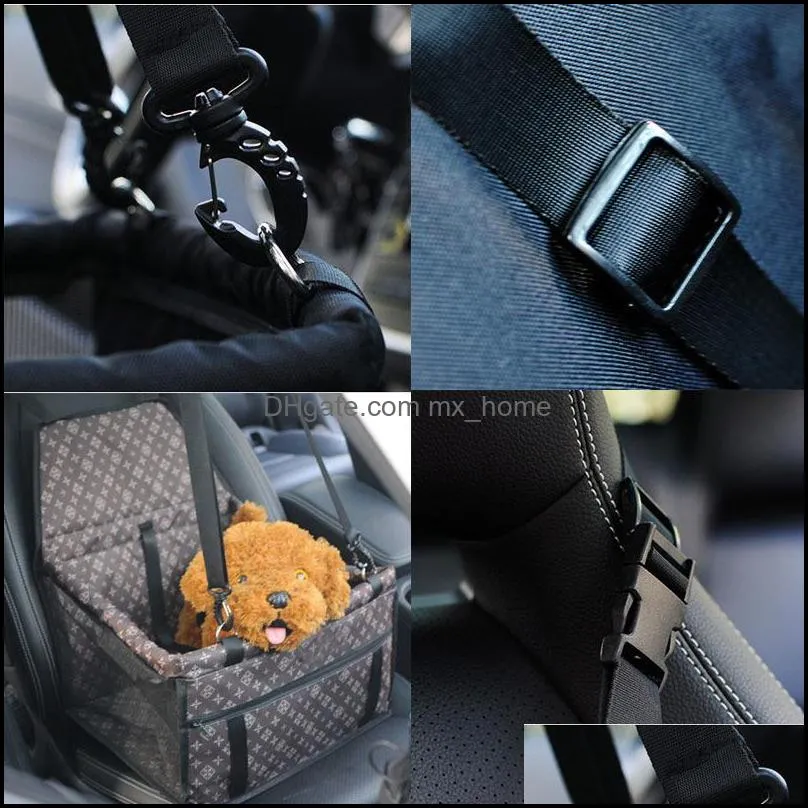 oxford waterproof dog car seat pet dog carrier pad safe carry house folding cat puppy bag travelling bag basket pet products