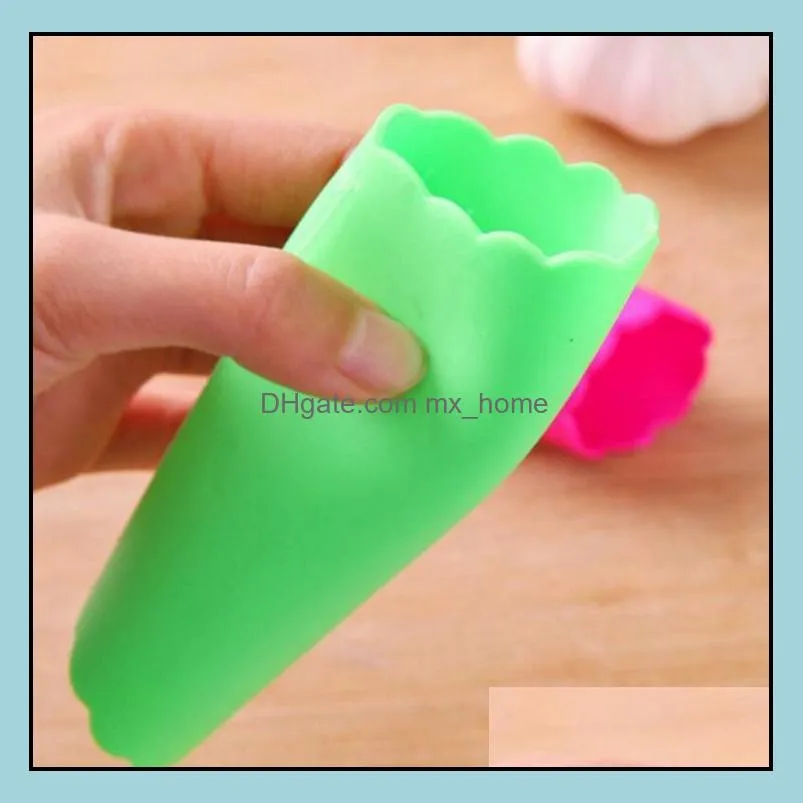 silicone garlic peeling device stripper allium sativum peeler kitchen helper accessories household indoors tools