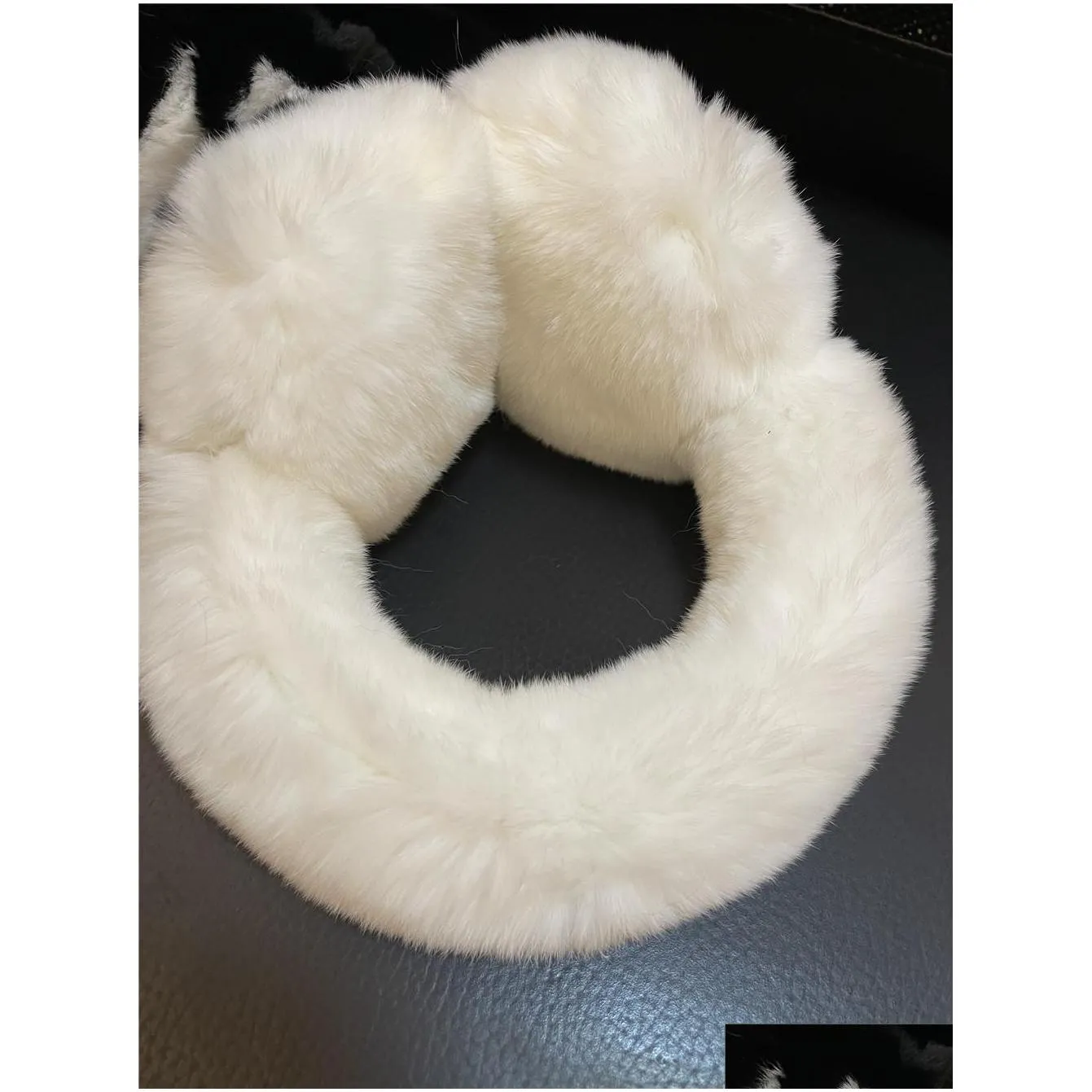 good quality earmuffs real rabbit fur plus velvet winter warm fashion earmuffs soft 2 colors classic style