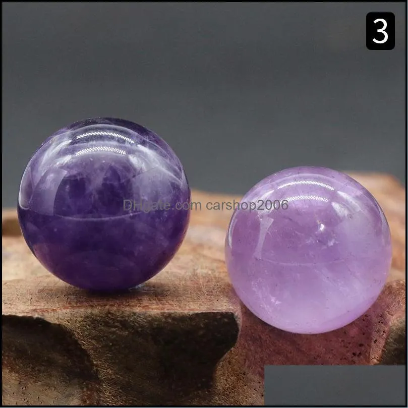 18mm natural stone loose beads amethyst rose quartz turquoise agate 7chakra diy nonporous round ball beads yoga healing guides