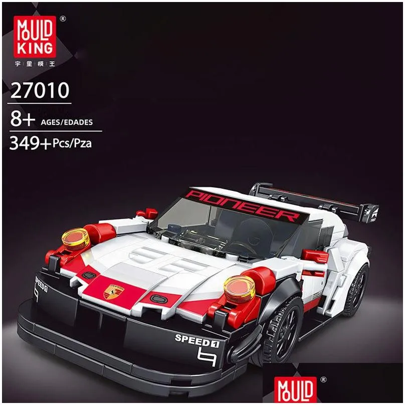 lepin blocks mould king 27010 movie game technic static version porsche 911 sports car building blocks 346pcs bricks toys for kids