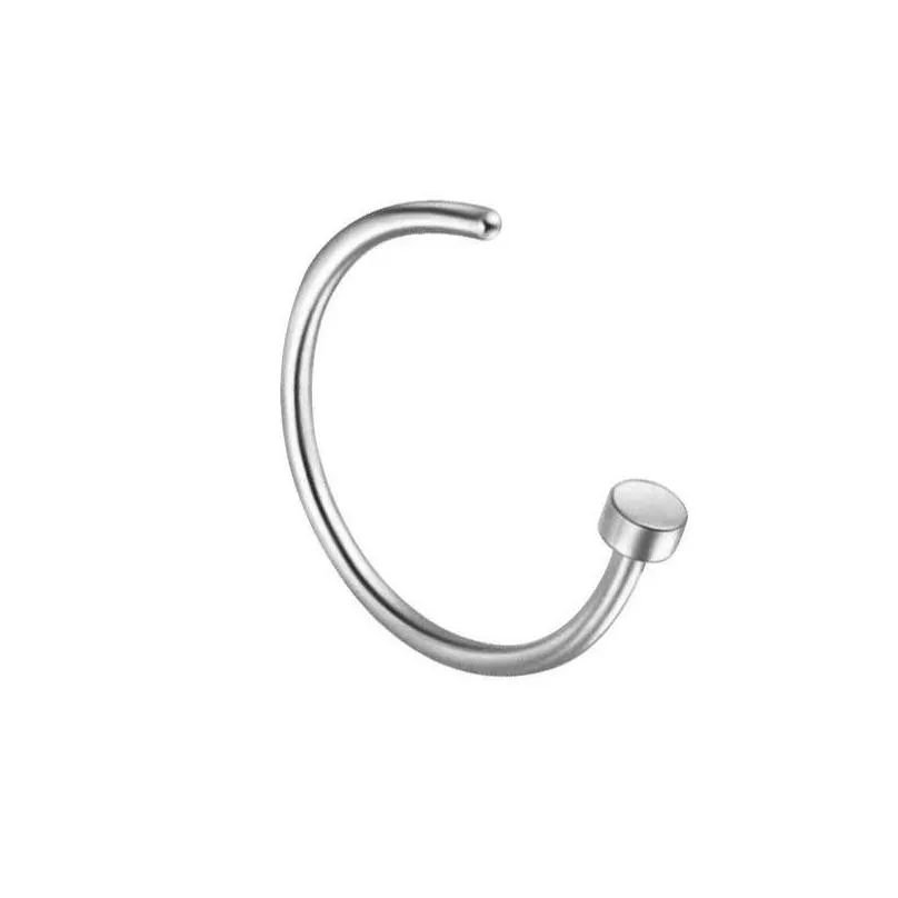 diamond nose ring anti allergy nasal ring nose stud screws rose ball piercing rings women piercing jewelry hoop jewelry drop ship 206