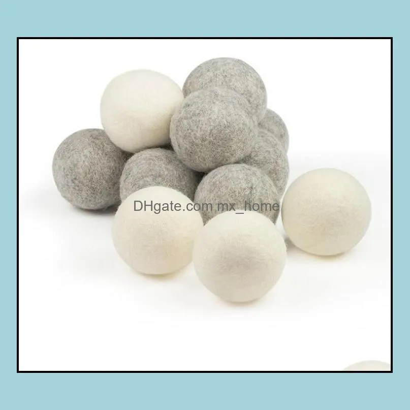 2019 wool dryer balls premium reusable natural fabric softener 2.75inch 7cm static reduces helps dry clothes in laundry quicker