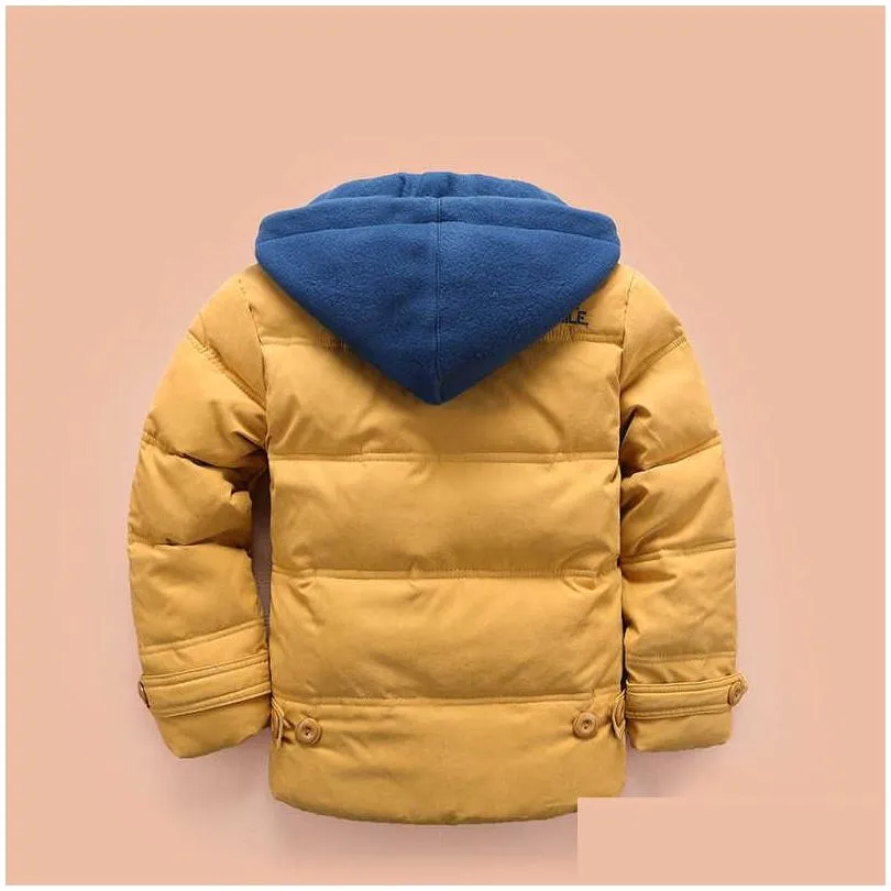 children down parkas 410t winter kids outerwear boys casua warm coats jackets with hood