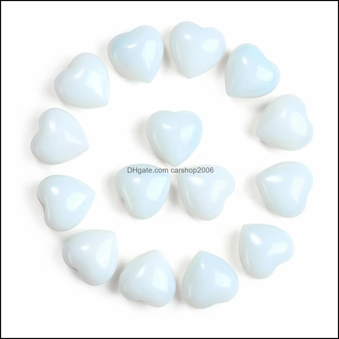 natural opal stone ornaments carved 15x10mm heart chakra reiki healing quartz mineral tumbled gemstones hand home decor