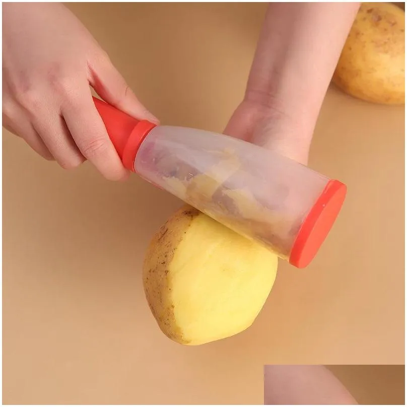 tool multifunctional storage type peeling knife peelingknife with storage tube peeler  supplies household peelings knifes