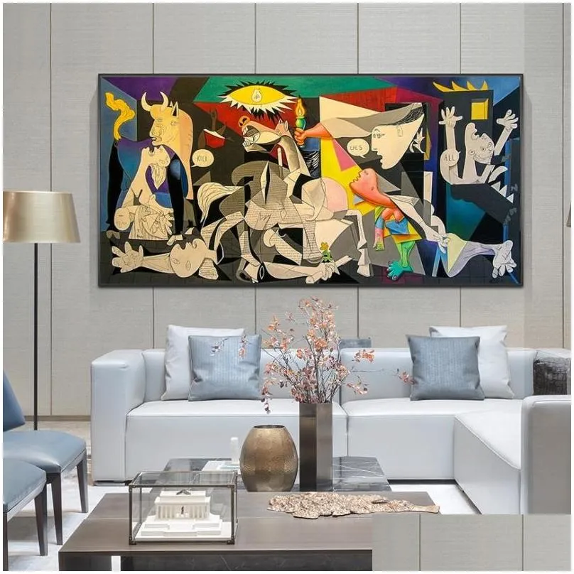 guernica by picasso canvas paintings reproductions famous canvas wall art posters and prints picasso pictures home wall decor