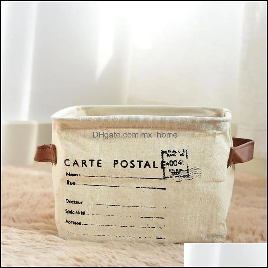 storage bags home finishing cotton linen bread basket cloth waterproof foldable