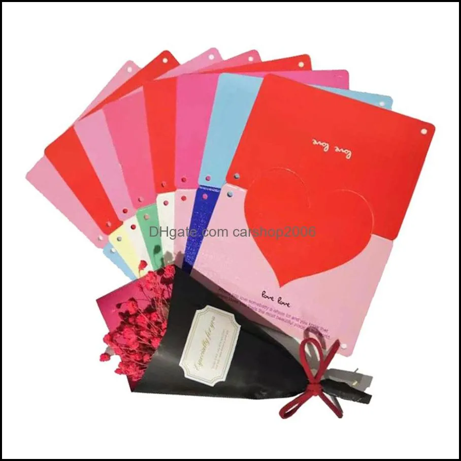 spot wholesale love shaped greeting card diy korean creative thanksgiving blessing birthday christmas
