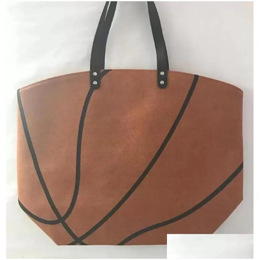 arts and crafts canvas bag baseball tote sports bags casual softball football soccer basketball cotton bag
