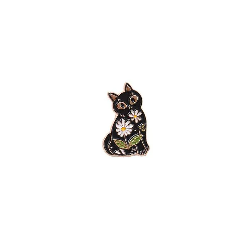 colored lapel brooches pin cartoon cute cat dog animal moon ins badge funny brooch clothing accessories wholesale 1 71ks e3