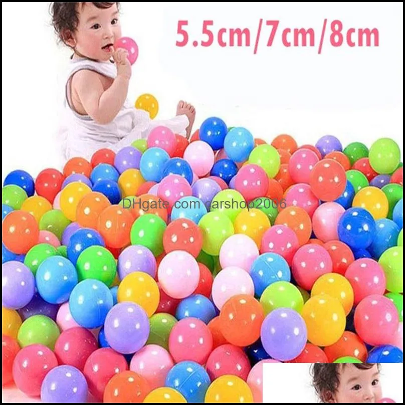 american ship 5.5cm 7cm 8cm ecofriendly safe ocean ball party gift soft plastic fun baby kids swimming pit toy pool wave ball diameter