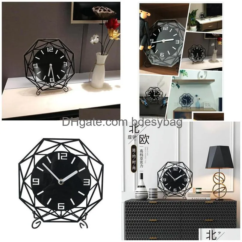 desk table clocks creative modern design rpet acrylic clock watch for home living room decoration crafts gift