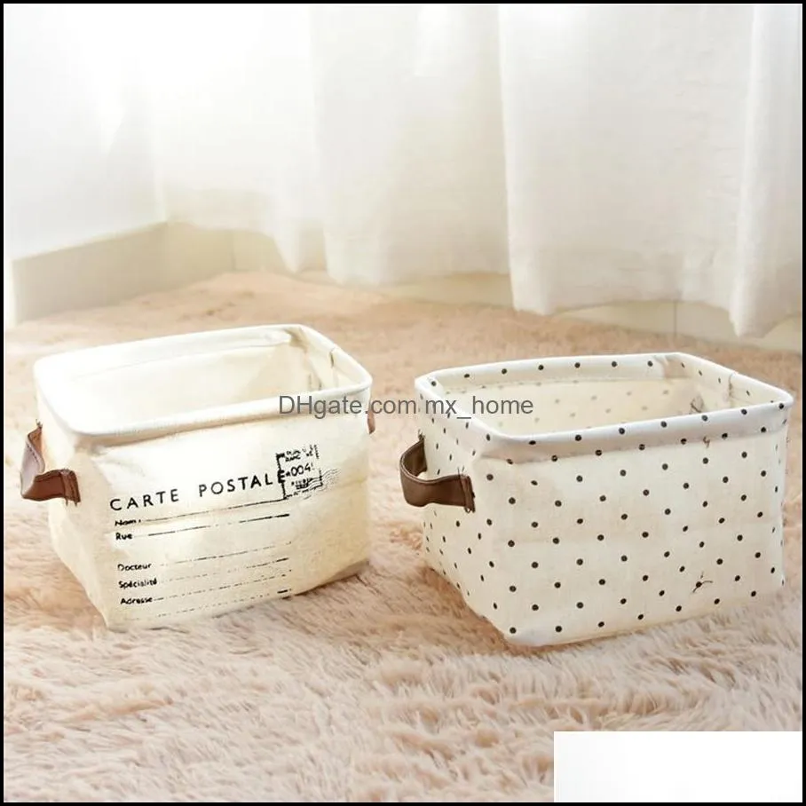 storage bags home finishing cotton linen bread basket cloth waterproof foldable