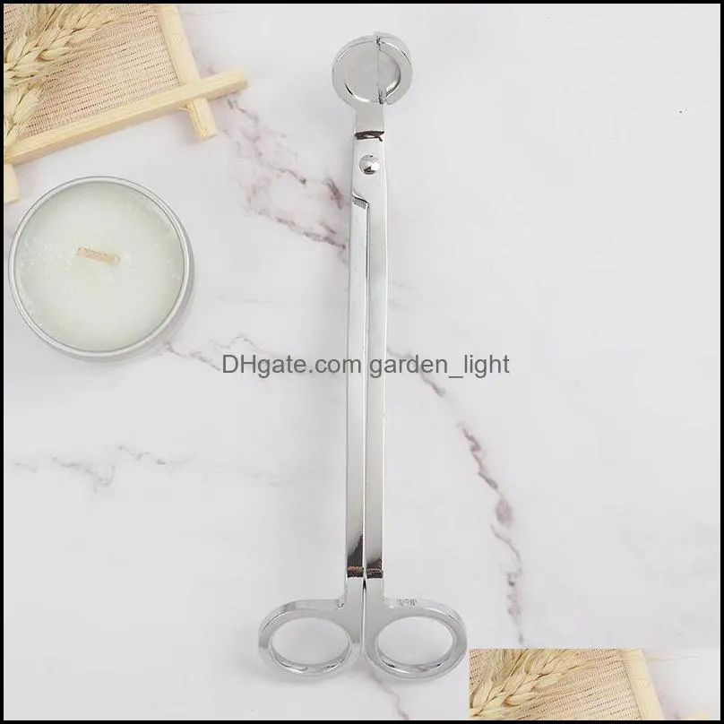 candle scissors wick trimmer 18cm stainless steel oil lamp trim scissor cutter tool rra12994