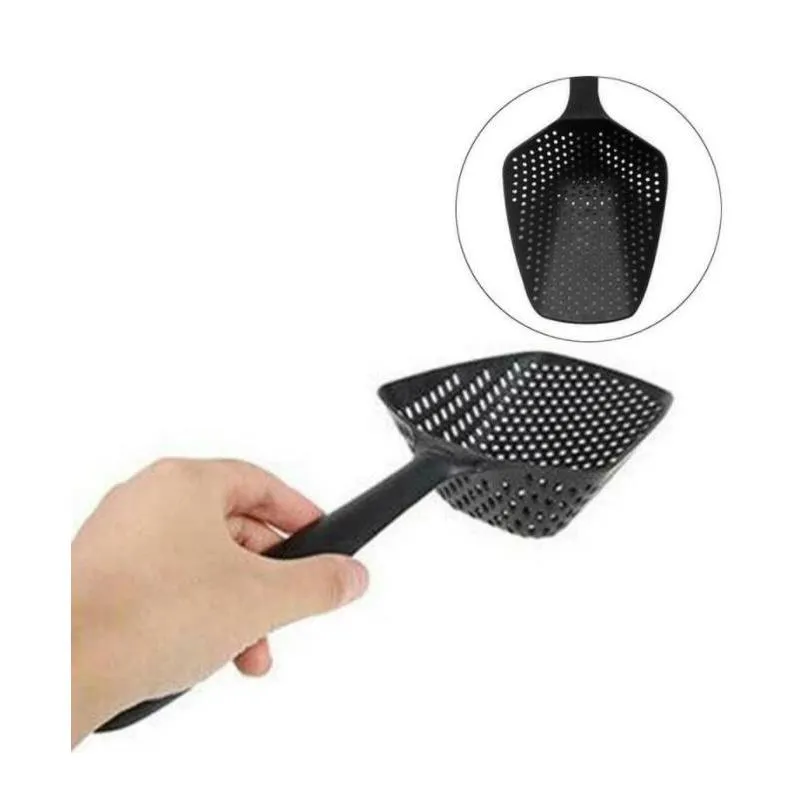 creative cooking shovels food strainer scoop nylon spoon drain gadgets large colander soup filter household kitchen accessories