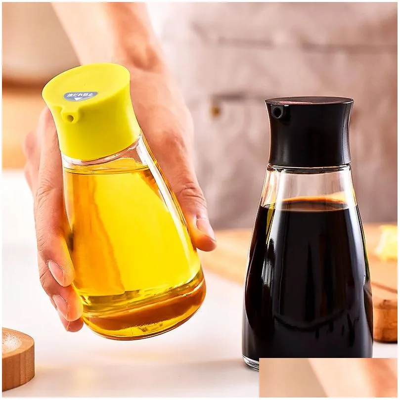 cooking utensils 180ml glass oil pot kitchen small oilbottle leakproof pots vinegar pot household seasoning bottles