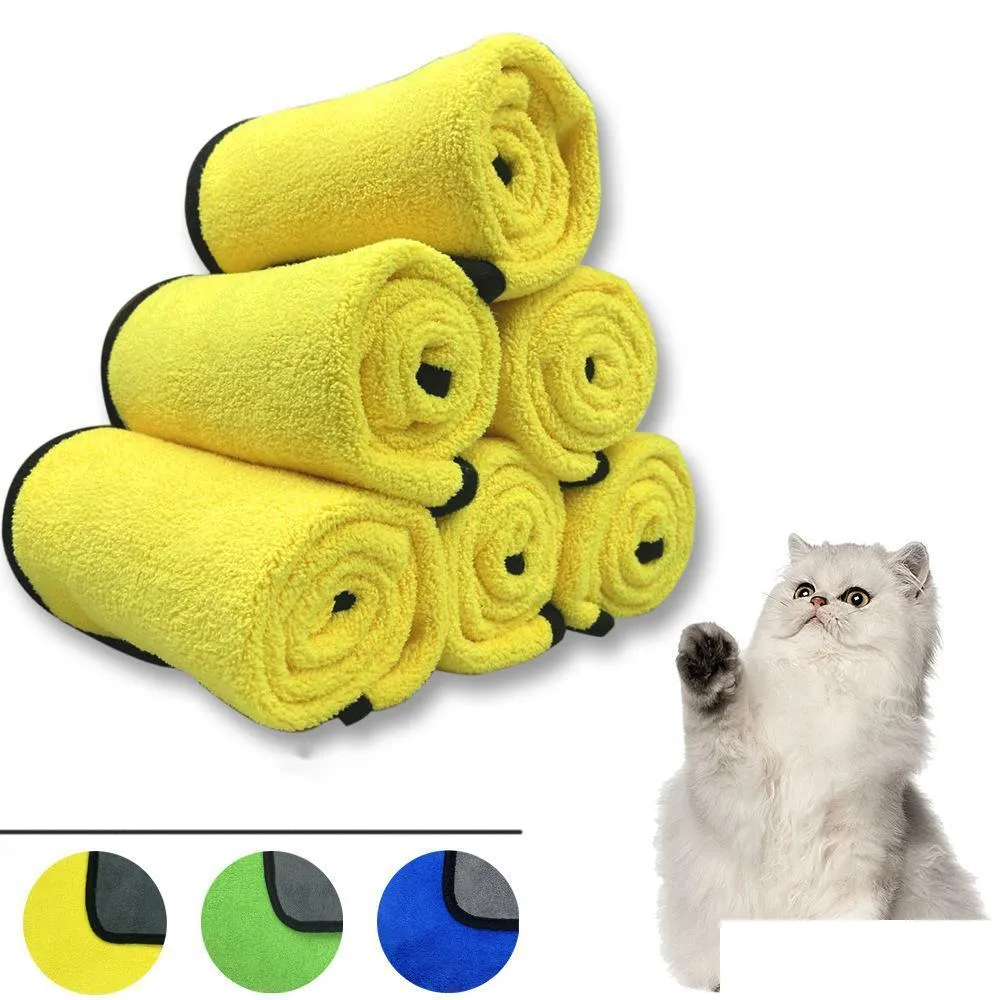 grooming pet absorbent towel dog increase bath towels cat quick dry wipe pet shop supplies wholesale