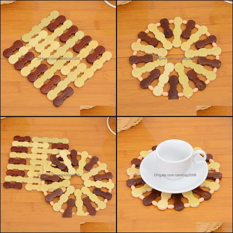 anti scalding pad bowl pad heat insulation household liangyuan store kitchen table bamboo