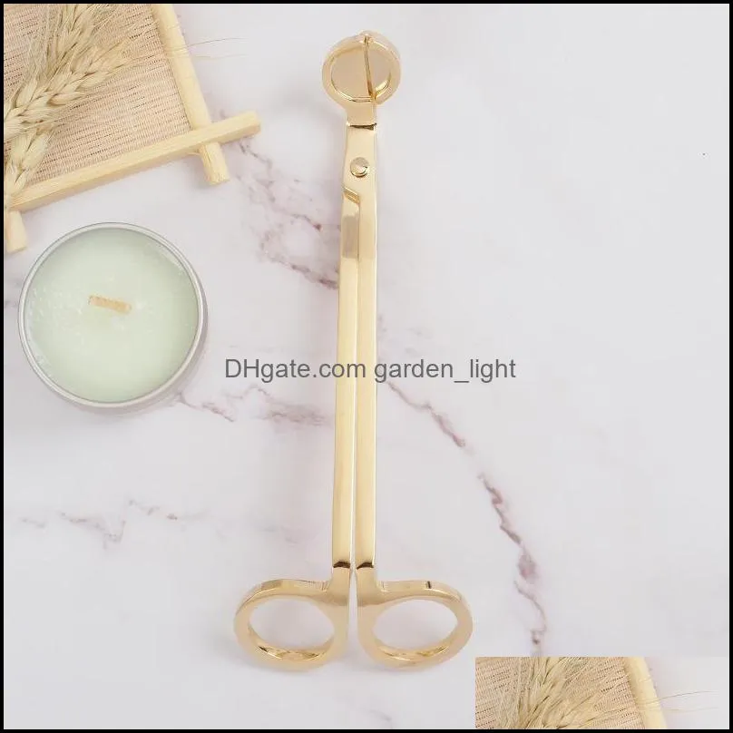 candle scissors wick trimmer 18cm stainless steel oil lamp trim scissor cutter tool rra12994