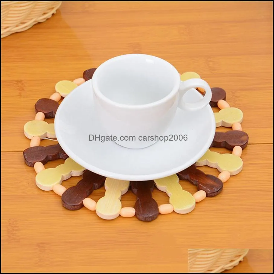 anti scalding pad bowl pad heat insulation household liangyuan store kitchen table bamboo