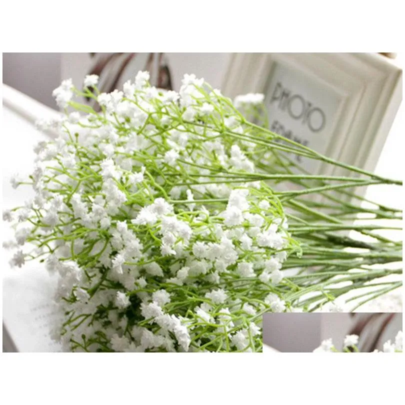 gypsophila silk baby breath artificial fake silk flowers plant home wedding party home decoration shipping