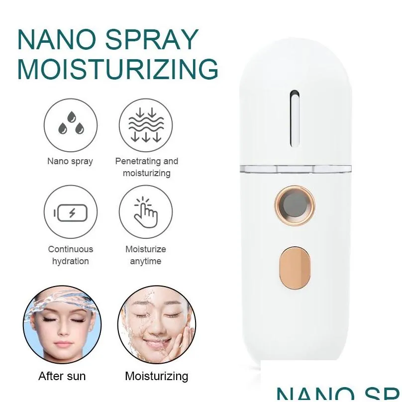 mini portable humidifier nano mister facial steamer device beauty spray hydrating apparatus cold sprayapparatus rechargeable