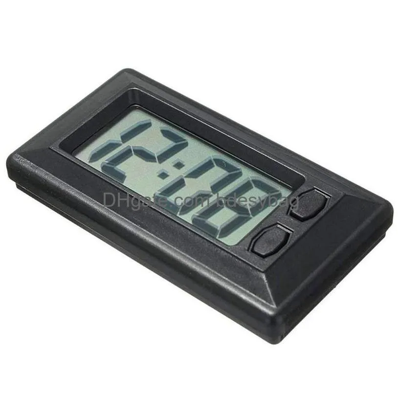 desk table clocks digital car dashboard clock ultrathin lcd display with calendar eeloj de pared portable