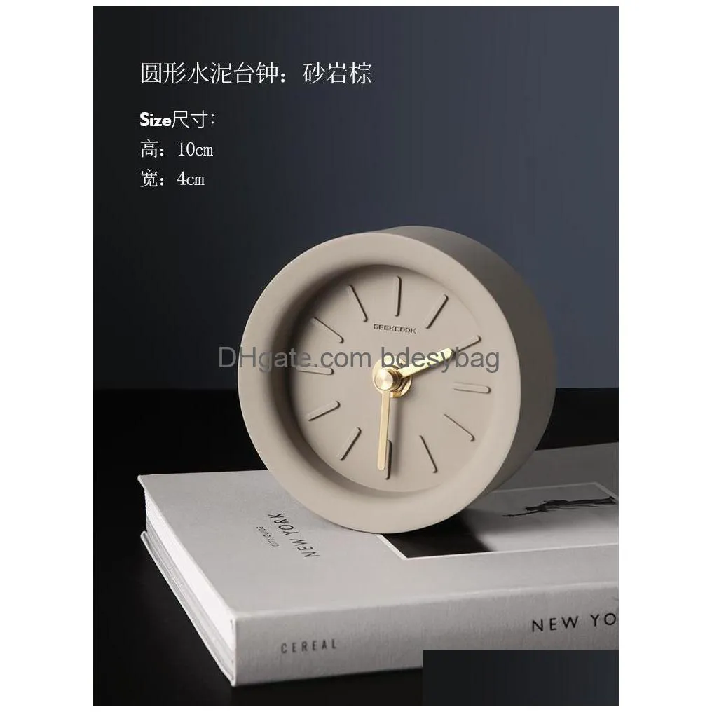 desk table clocks nordic minimalist alarm clock creative living room kids silent electronic bedroom despertador home decoration