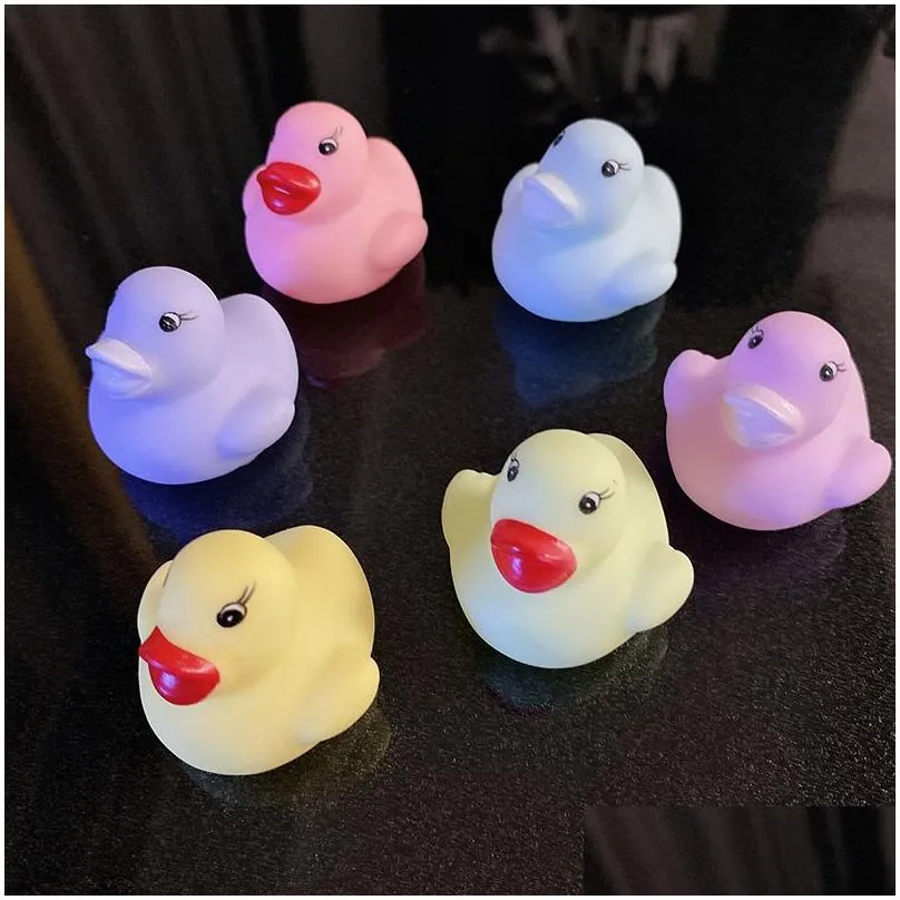 bathing toys ducks animals colorful soft rubber float squeeze sound squeaky bath toy classic rubber duck plastic bathroom swimming