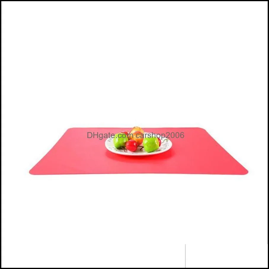 other dinnerware 40x30cm silicone mats baking liner muitifunction silicone oven mat heat insulation antislip pad bakeware kid table placemat
