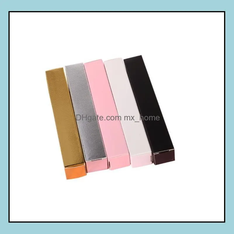 lip gloss tube paper box glaze hose pink packing carton cosmetics eyeliner pencil mascara empty package case small long thin boxes customized