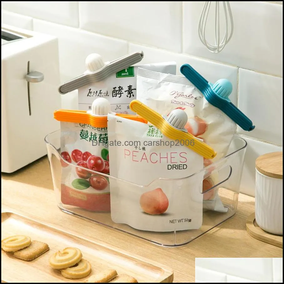 other household sundries food preservation sealing clip tea discharge nozzle plastic snack bag finishing artifact explosion