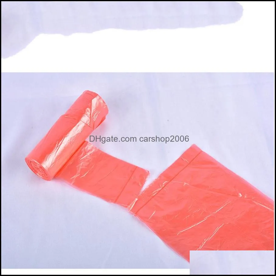 garbage bag household vest type portable color continuous roll plastic