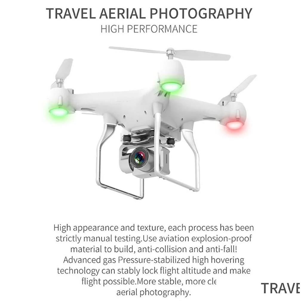 rc drone quadcopter uav with camera 4k professional wideangle aerial photography long life remote control fly wing machine toy