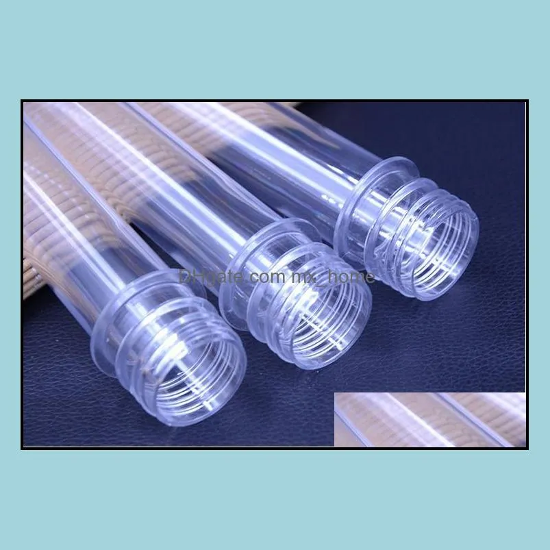 40ml transparent mask bath salt test pet tube with aluminum cap clear plastic cosmetic tube with pressure sensitive seal 