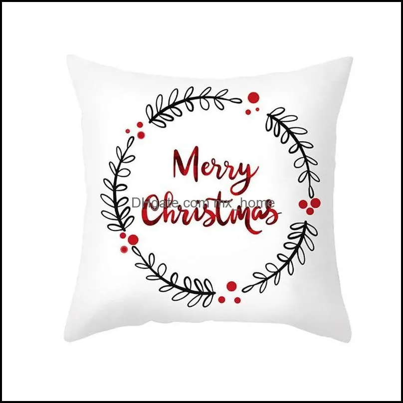 cushion/decorative pillow santa claus christmas pillowcase home decoration product fashion gift happy year