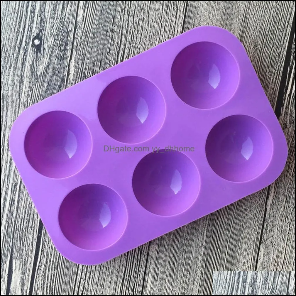  6 even the domed diy silicone cake mold soap mold jelly pudding silicone chocolate molds 1pc