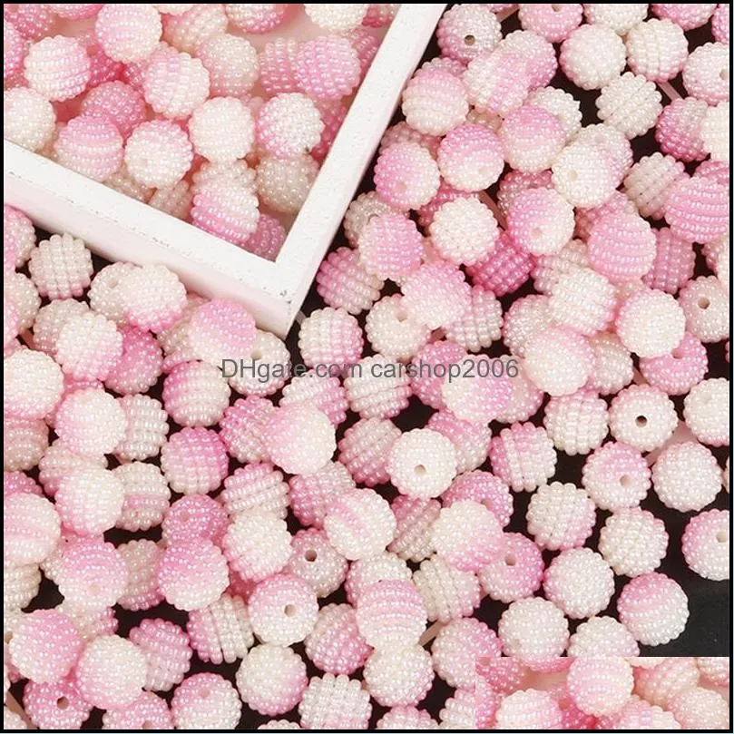 10mm 50pcs acrylic beads bayberry beads diy handmade material hair accessories headwear accessories 1979 q2