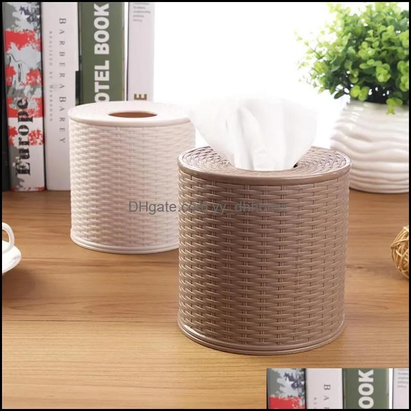 tissue box round napkin holder tissue paper storage containers box home organizer decoration tools