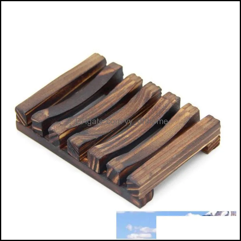 wood soap dish soap box soap rack wooden charcoal soaps holder tray bathroom shower storage support plate stand customizable vt0311