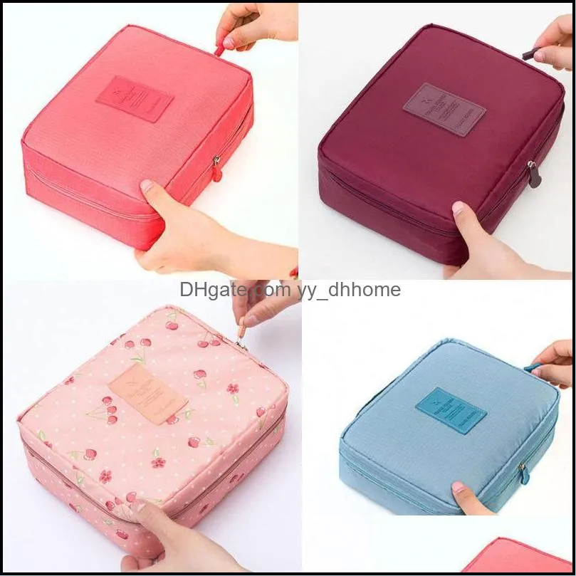 cosmetic storage makeup bag folding hanging toiletry wash organizer pouch