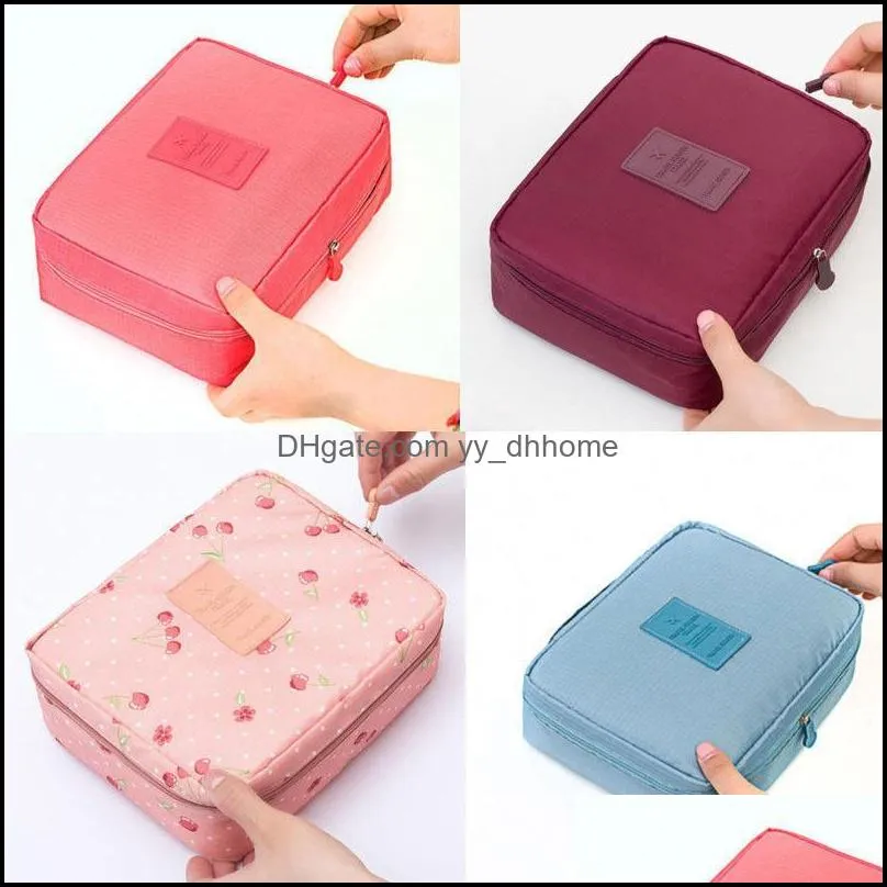 cosmetic storage makeup bag folding hanging toiletry wash organizer pouch