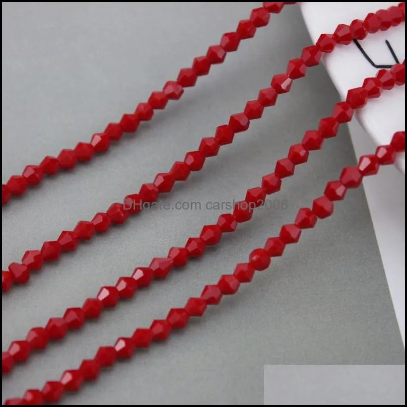 wholesale 4mm 100pcs austria crystal beads spacer glass bead diy earrings bracelet choker necklace jewelry making 1077 t2