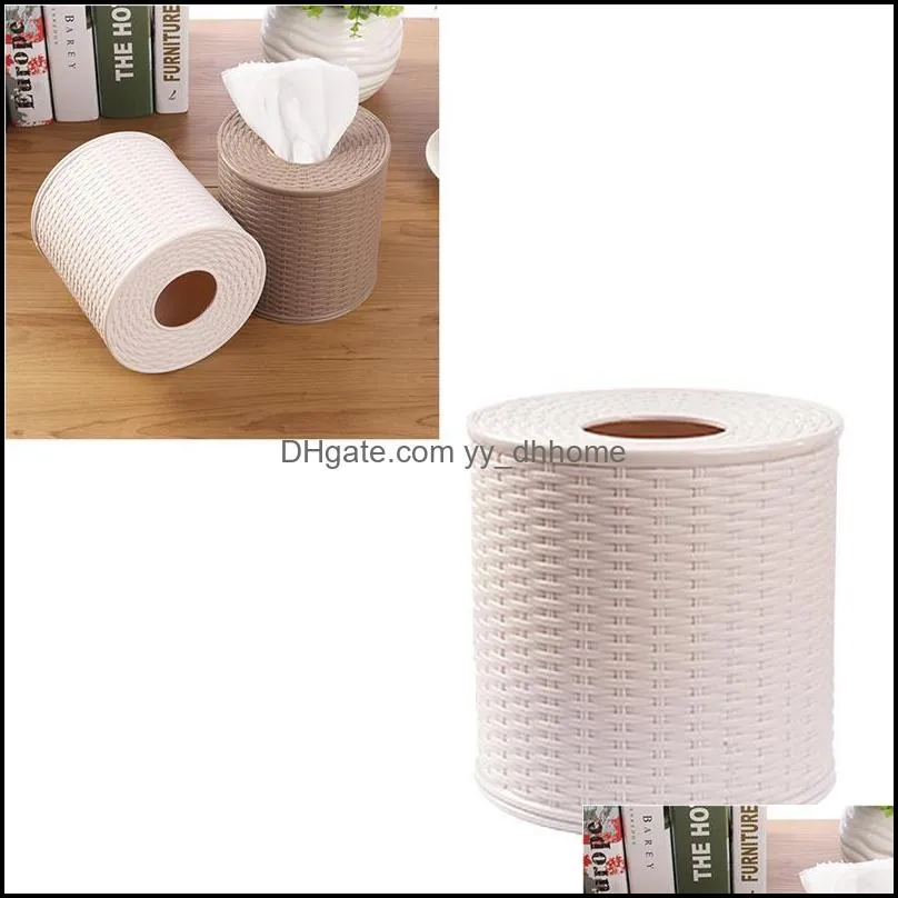 tissue box round napkin holder tissue paper storage containers box home organizer decoration tools
