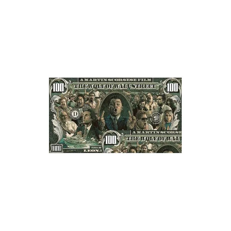 graffiti street money art 100 dollar canvas painting posters and prints wolf of wall street  art for living room decor