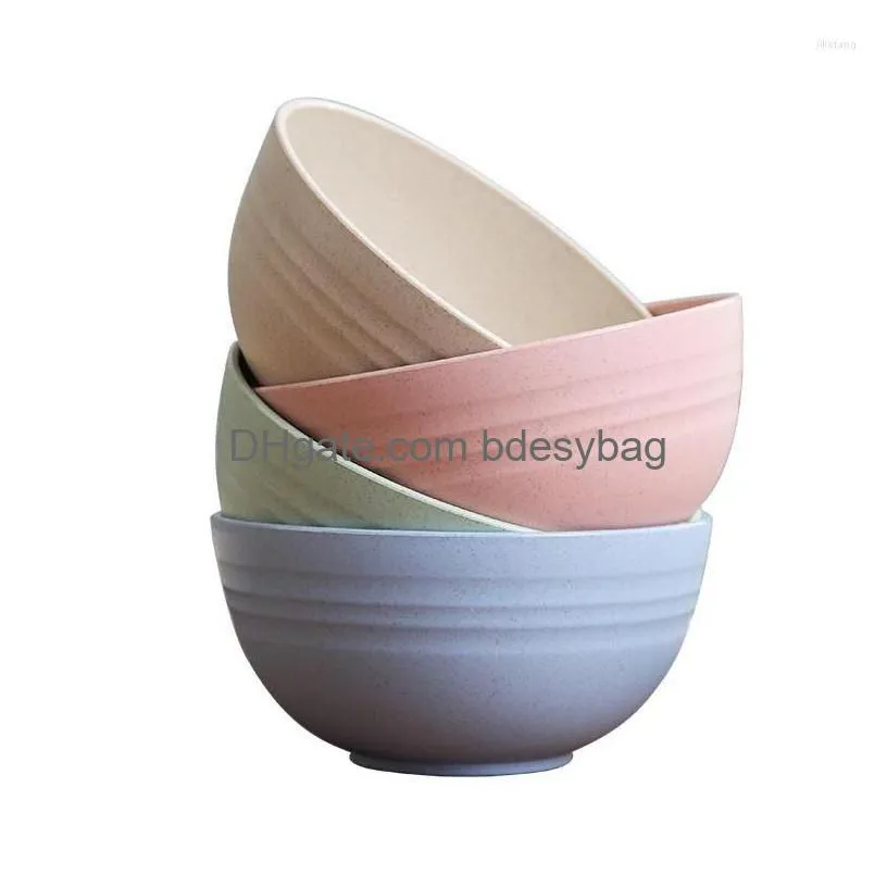 bowls 1215cm wheat straw salad unbreakable mixing reusable dishwasher microwave safe home dinnerware