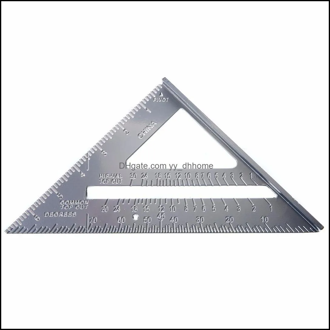 7 inch aluminum speed square protractor rafter e ruler square speed carpenter framing for measuring tool
